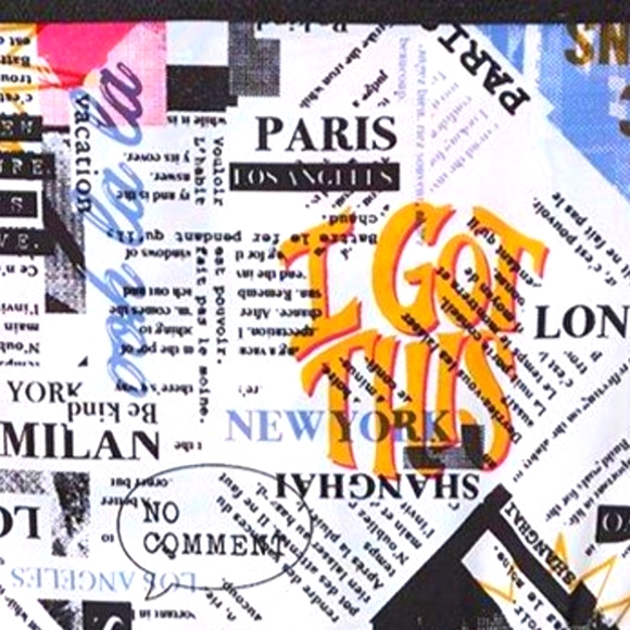 ♥️NWT VINTAGE TORRID SEAMLESS NEWSPAPER GRAPHIC PRINT MICROFIBER PLUS SIZE 4X - Picture 2 of 9